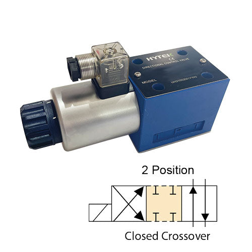 Hytek - Cetop 5 (NG10) - 120 LPM / 2.5 Bar - 2 Position Closed Crossover