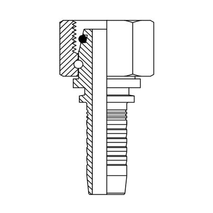 Hose Tail Barb Metric Heavy Female Straight