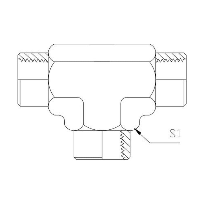 BSP Tapered Female Socket Tee