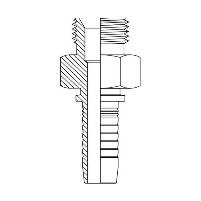 Hose Tail Barb BSP Parallel Male Straight