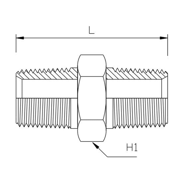 BSP Tapered Male x BSP Tapered Male Straight