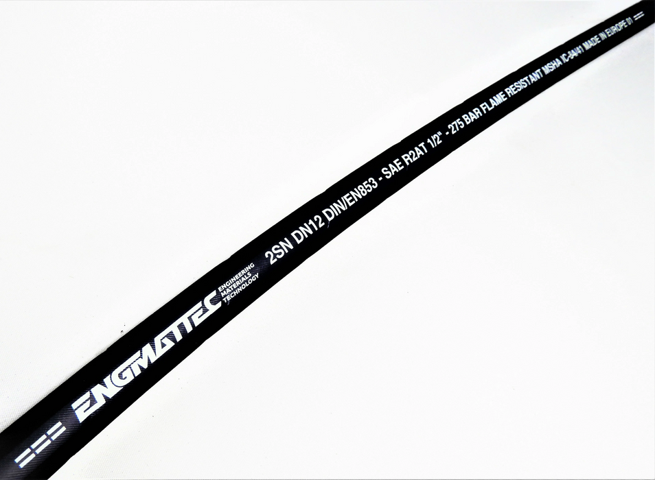 Engmattec - SAE 100R2 - Double Wire Braid (08) 1/2" - 4000psi - Bundle