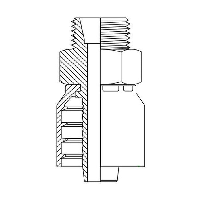 Hose Tail One Piece Metric Light Male Straight