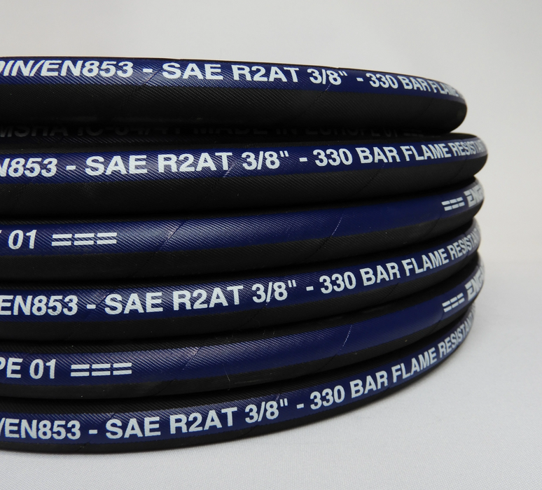 Engmattec - SAE 100R2 - Double Wire Braid (08) 1/2" - 4000psi - Bundle