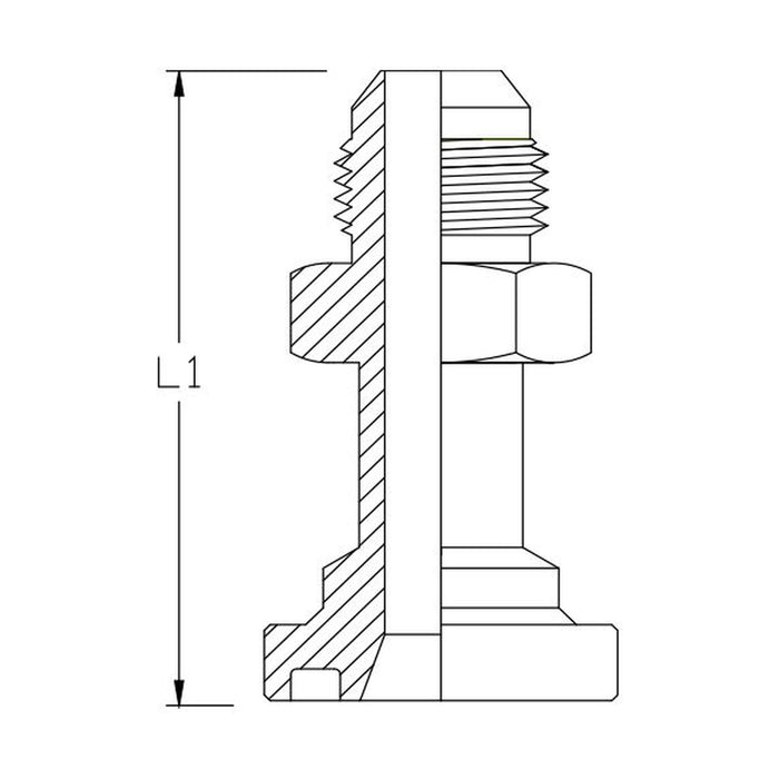 Flange Code 61 x JIC Male Straight