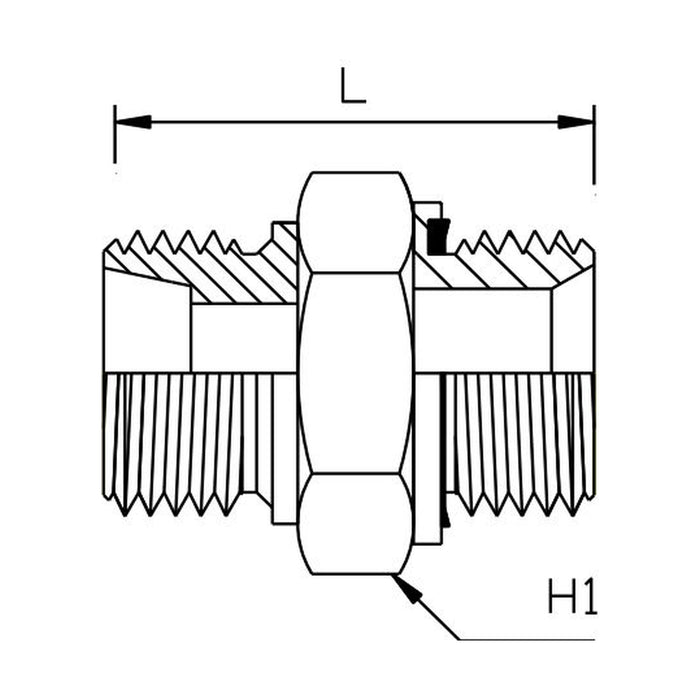 BSP Parallel Male x Metric Heavy Male Straight