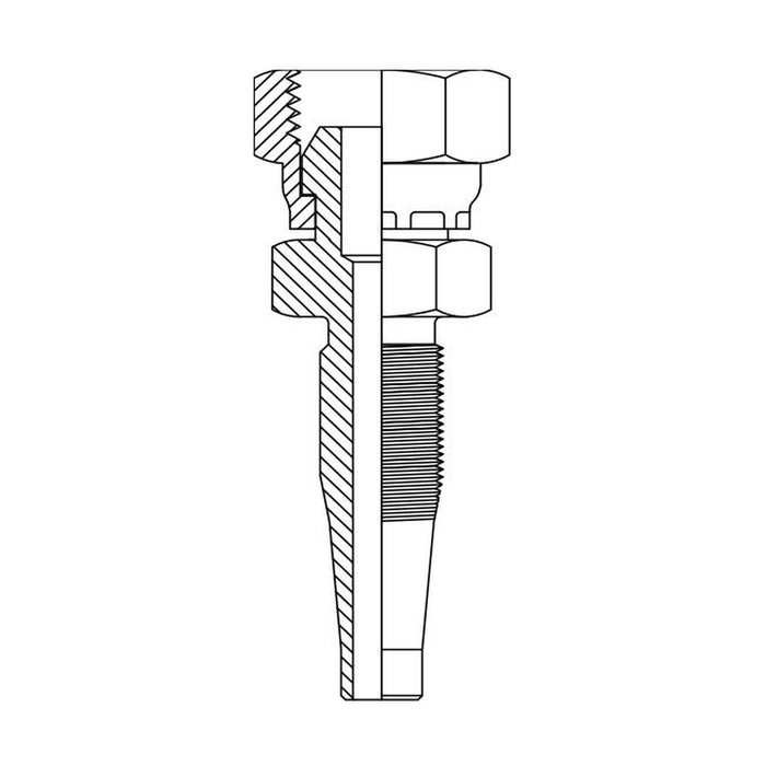 Hose Tail Reusable BSP Swivel Female Straight