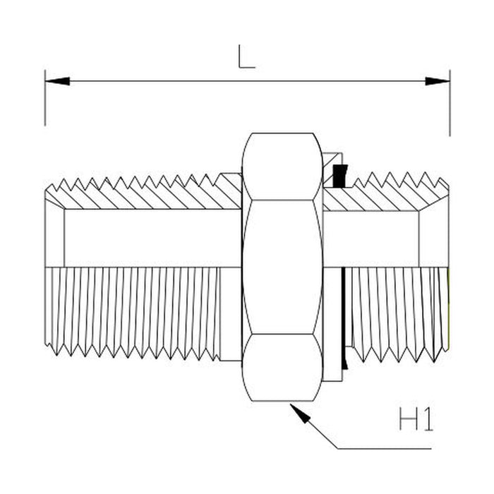 BSP Parallel Male x BSP Tapered Male Straight