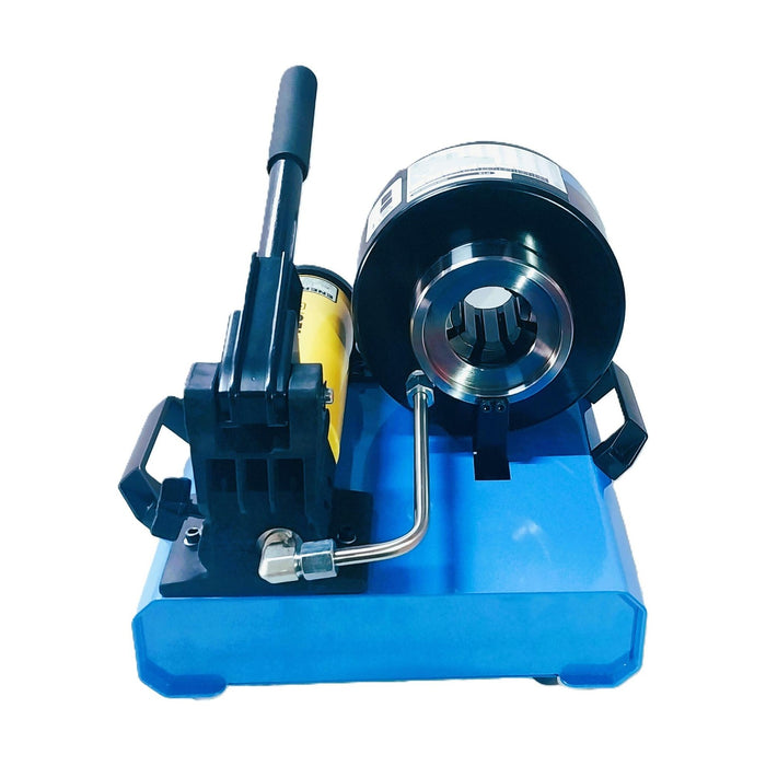 Engmattec – Portable Hydraulic Hose Crimper – (10-38 mm) 95 Ton – 10,000 psi 2-Stage P392 Hand Pump – 8 Dies