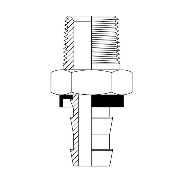 Hose Tail Pushlock BSP Tapered Female Straight