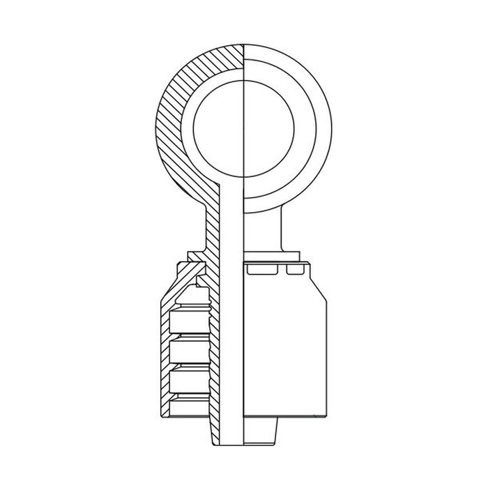 Hose Tail One Piece BSP Banjo Straight