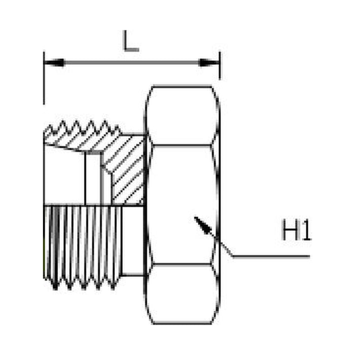 Metric Light Male Plug