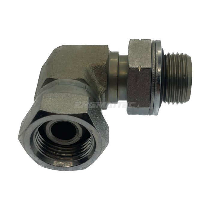 BSP Parallel Male x BSP Swivel Female 90° Compact