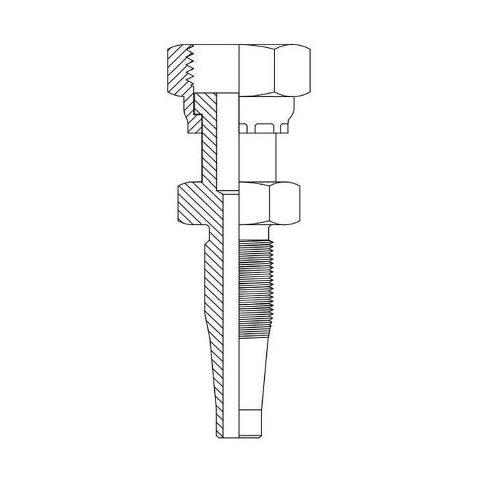 Hose Tail Reusable ORFS Female Straight