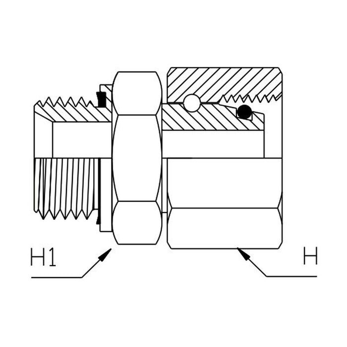 BSP Parallel Male x Metric Heavy Female Straight