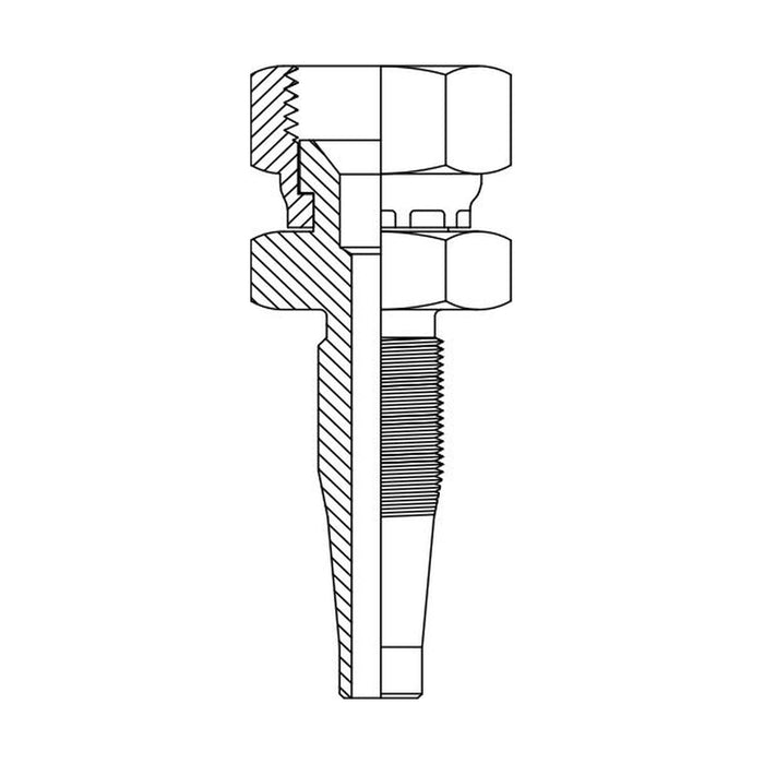 Hose Tail Reusable Inverted BSP Female Straight