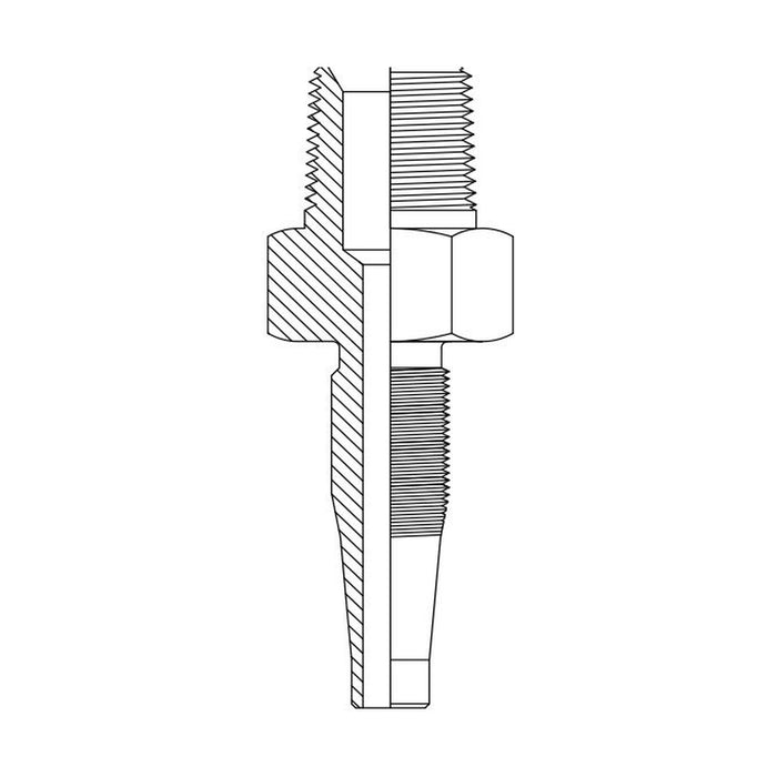 Hose Tail Reusable BSP Tapered Male Straight