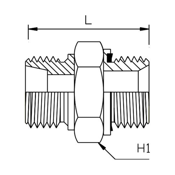 BSP Parallel Male x Metric Light Male Straight