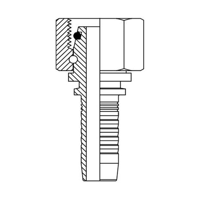 Hose Tail Barb Metric Light Female Straight