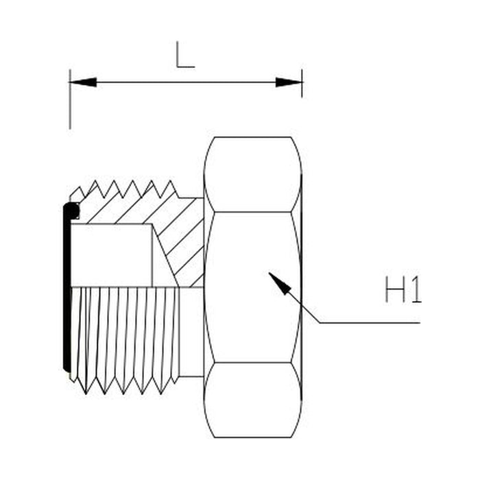 ORFS Male Plug