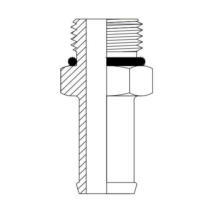 Hose Tail Low Pressure UNO Male Straight