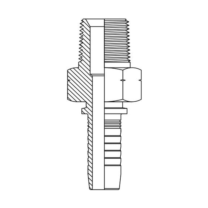 Hose Tail Barb NPT Tapered Male Straight