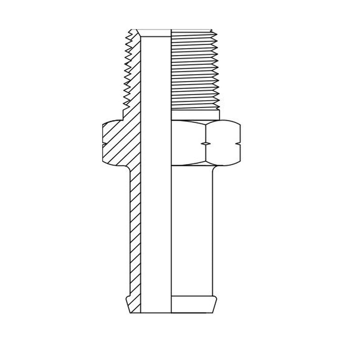 Hose Tail Low Pressure NPT Tapered Male Straight