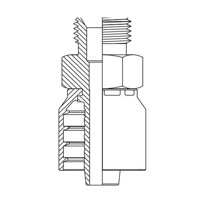 Hose Tail One Piece BSP Parallel Male Straight