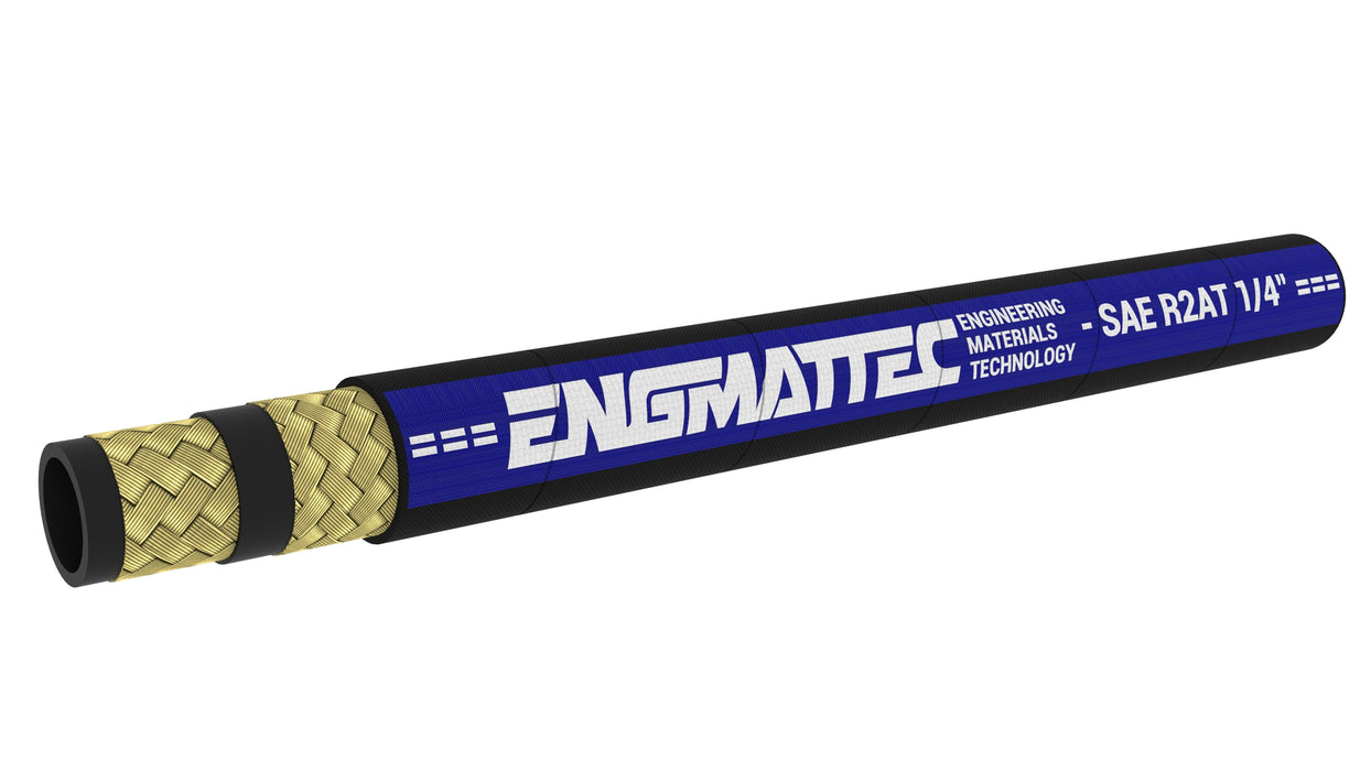 Engmattec - SAE 100R2 - Double Wire Braid (04) 1/4" - 5800psi - Bundle