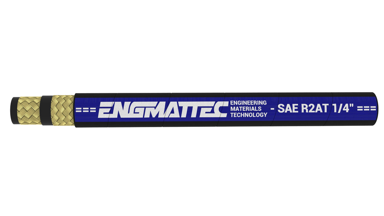 Engmattec - SAE 100R2 - Double Wire Braid (04) 1/4" - 5800psi - Bundle