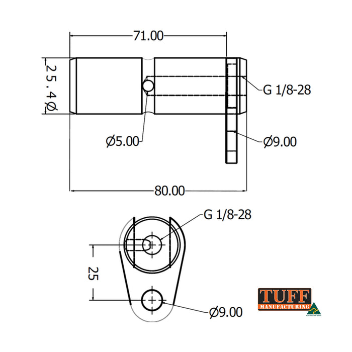 Tuff - Female Clevis - With Locking