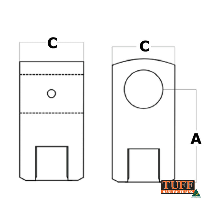 Tuff - Block end Clevis