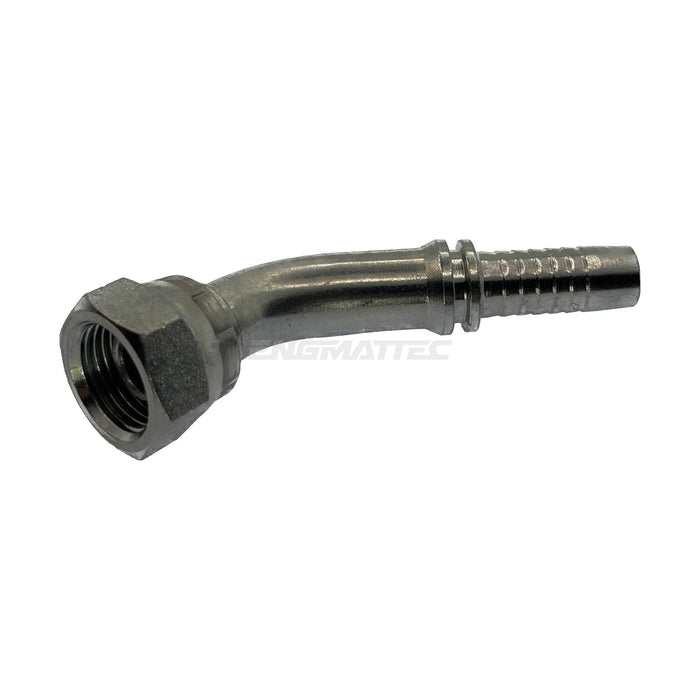 Hose Tail Barb BSP Swivel Female 45° Swept