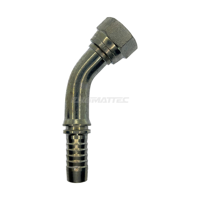 Hose Tail Barb BSP Swivel Female 45° Swept