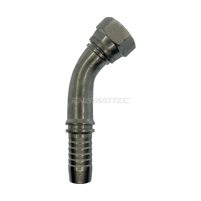 Hose Tail Barb BSP Swivel Female 45° Swept