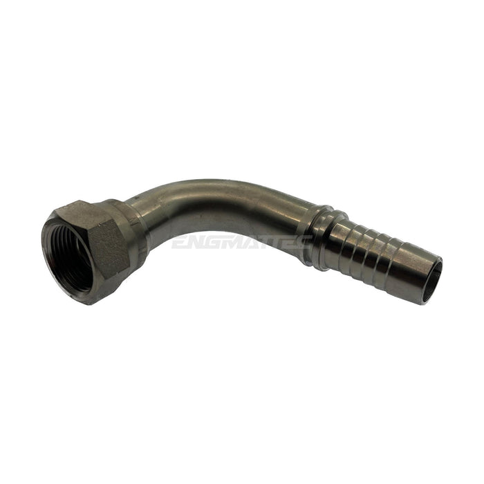 Hose Tail Barb BSP Swivel Female 90° Swept