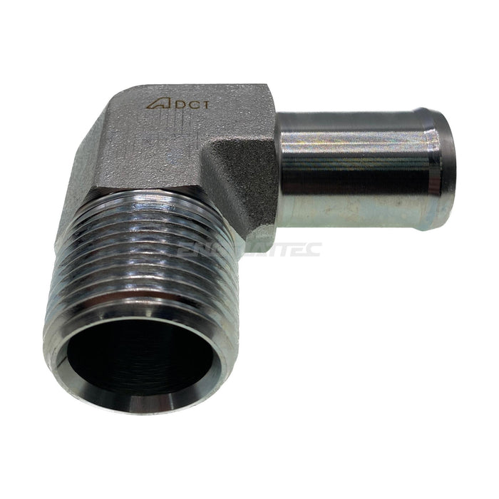 Hose Tail Low Pressure BSP Tapered Male 90° Compact