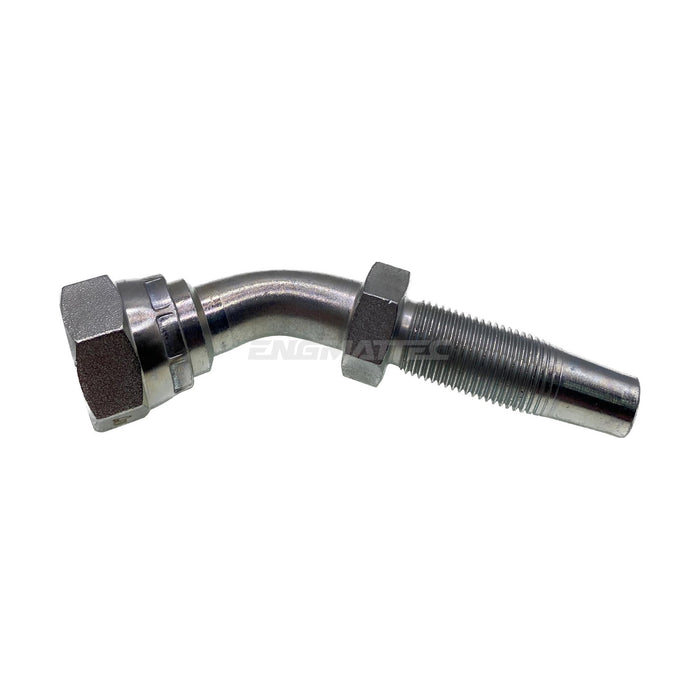 Hose Tail Reusable BSP Swivel Female 45° Swept