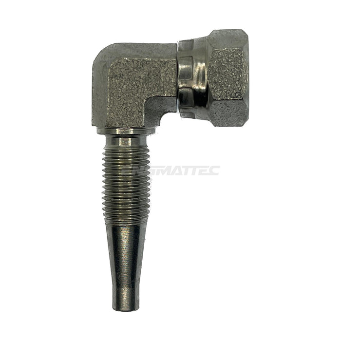 Hose Tail Reusable BSP Swivel Female 90° Compact