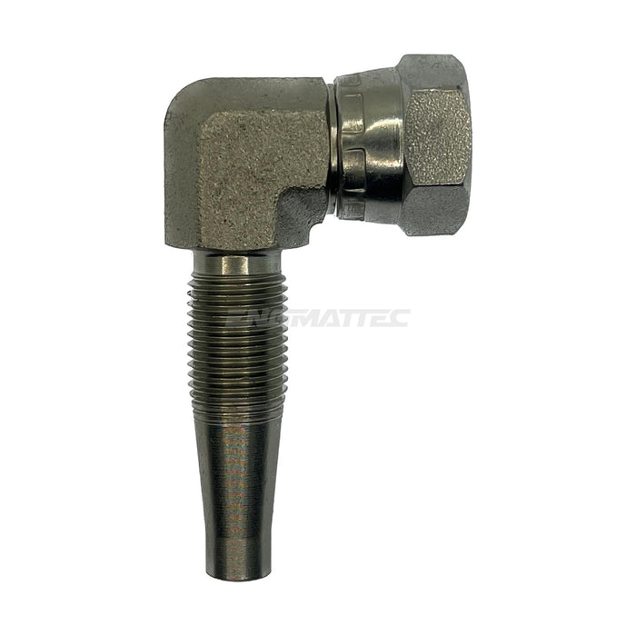 Hose Tail Reusable BSP Swivel Female 90° Compact