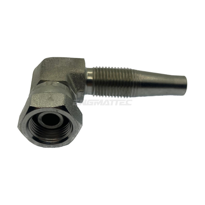 Hose Tail Reusable BSP Swivel Female 90° Compact