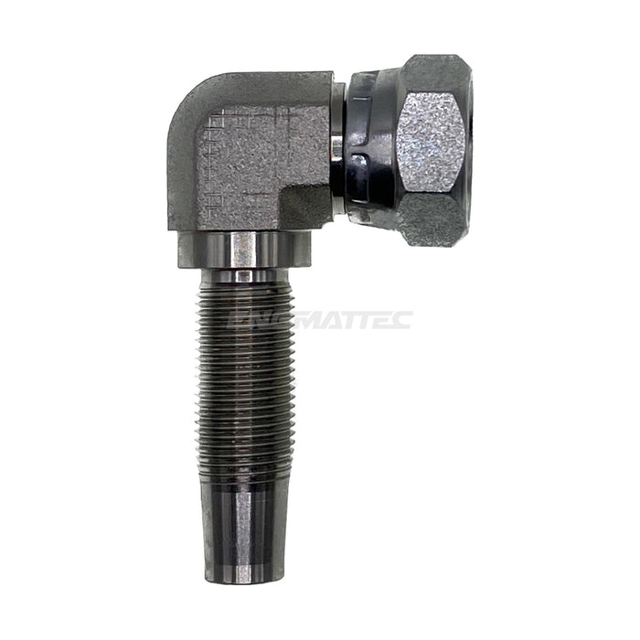 Hose Tail Reusable BSP Swivel Female 90° Compact