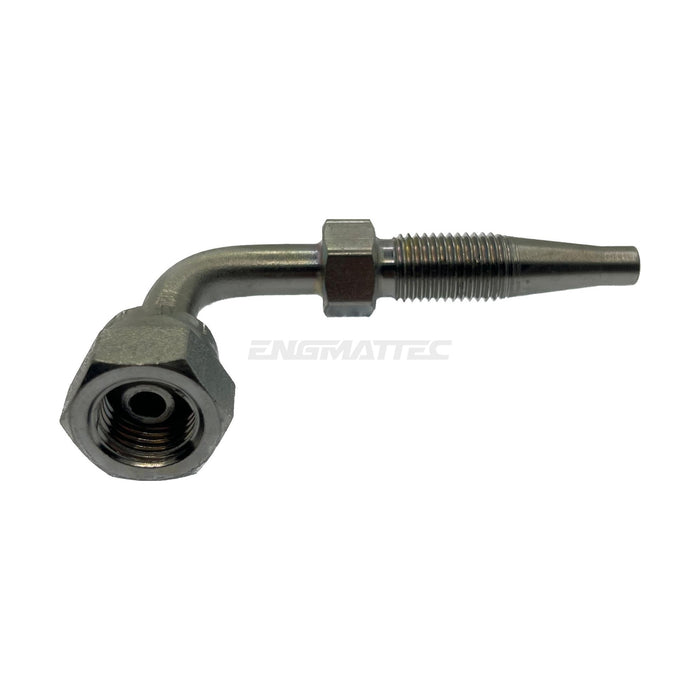 Hose Tail Reusable BSP Swivel Female 90° Swept