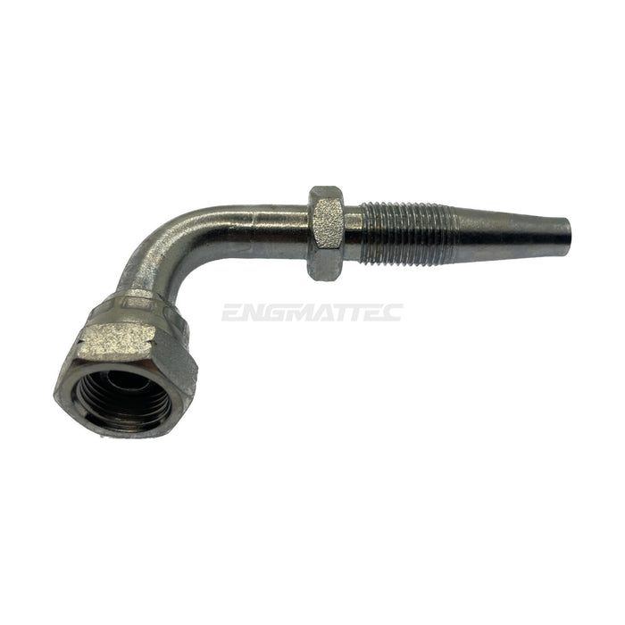 Hose Tail Reusable BSP Swivel Female 90° Swept