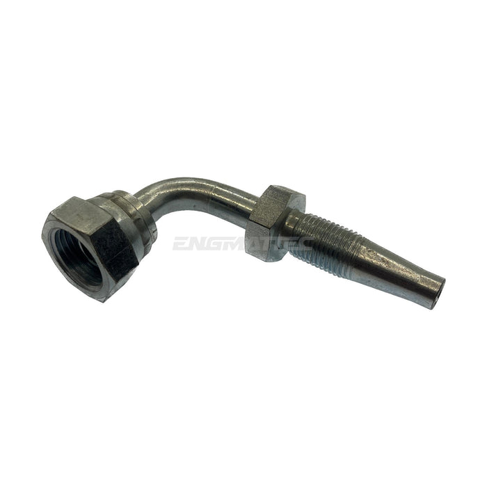 Hose Tail Barb Reusable BSP Swivel Female 90° Swept