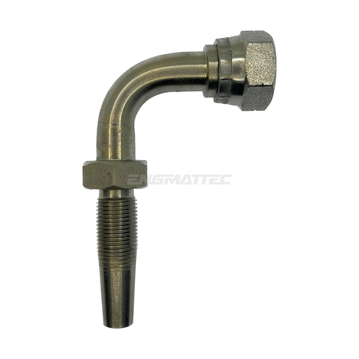 Hose Tail Reusable BSP Swivel Female 90° Swept