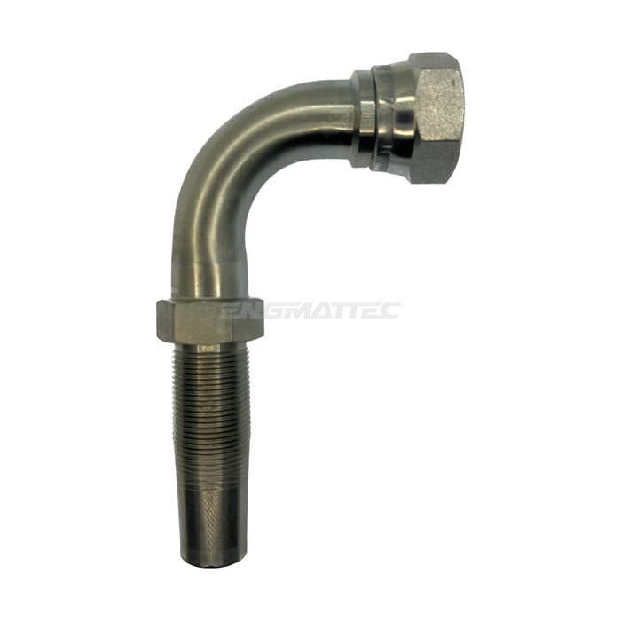 Hose Tail Reusable BSP Swivel Female 90° Swept