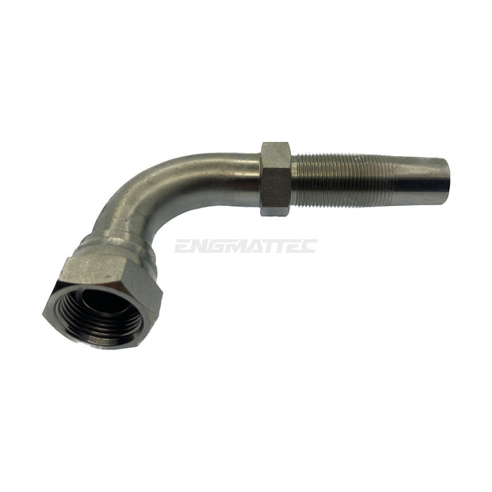 Hose Tail Reusable BSP Swivel Female 90° Swept