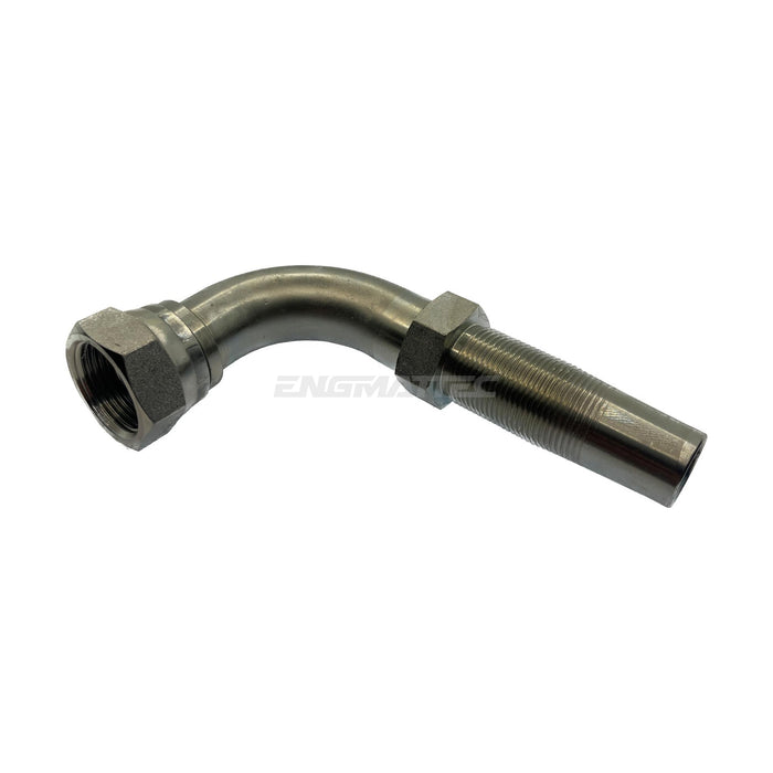 Hose Tail Reusable BSP Swivel Female 90° Swept