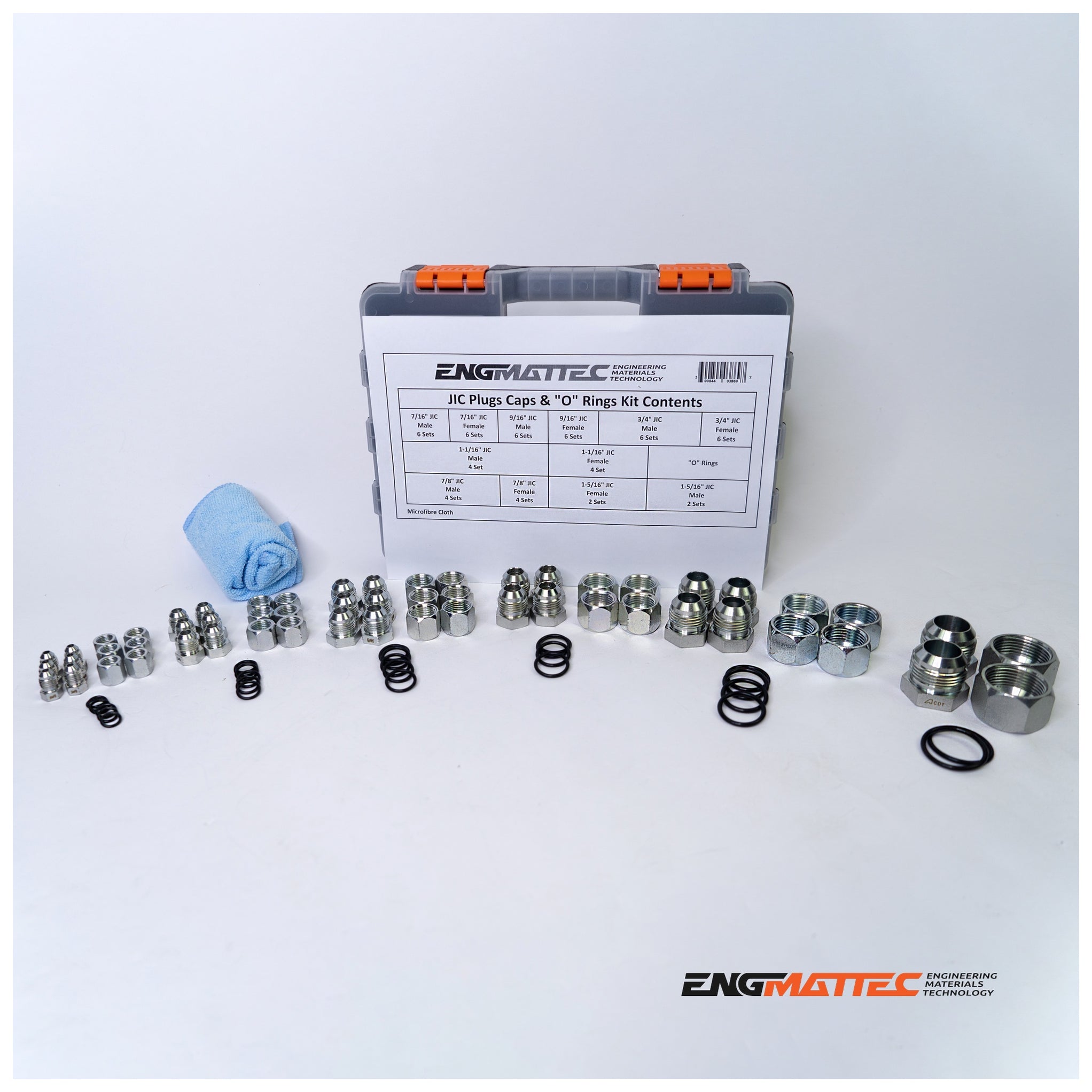 Kit JIC Female x JIC Male Plugs & Caps — ENGMATTEC Australia